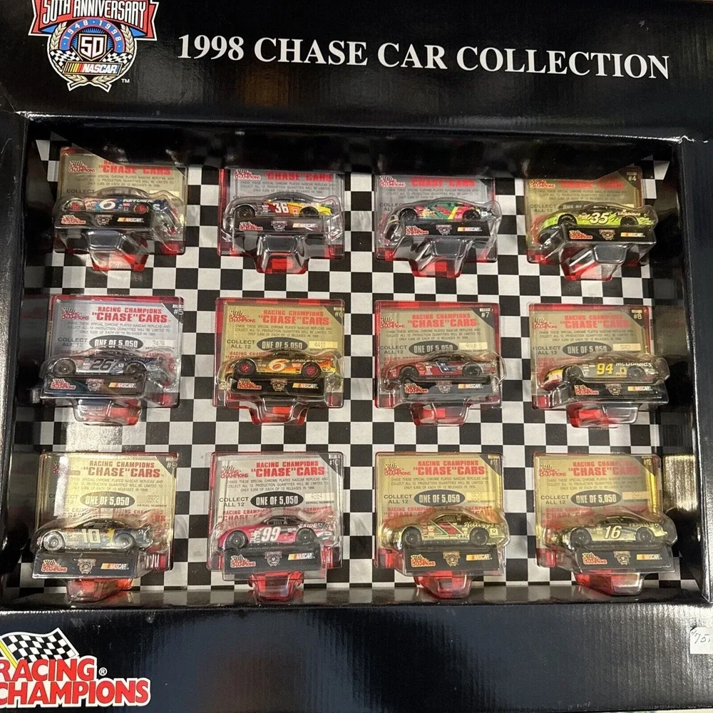 NASCAR Chase Car Collection‎ 12 Total Cards 1998 Racing Champions 50th Anniv.